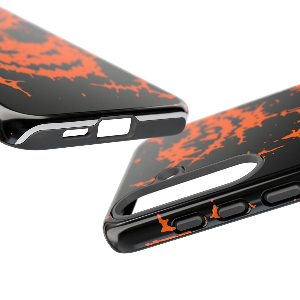 Orange Spiderweb Pumpkin Phone Case