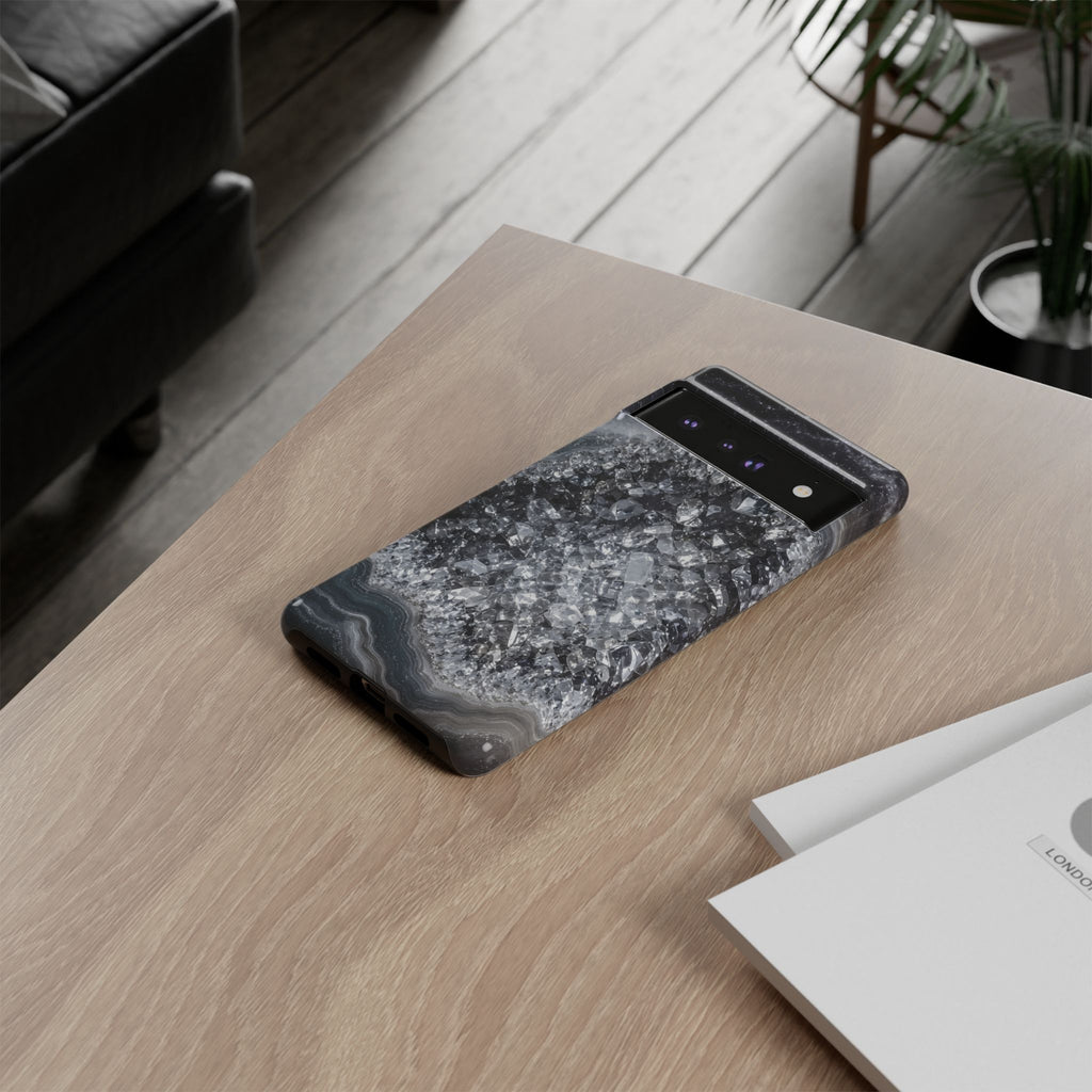 Geode Core - Silver Smoke Phone Case