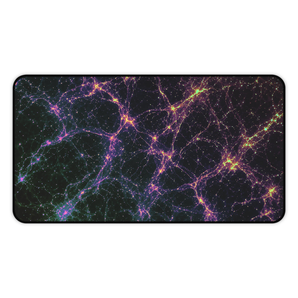 Neon Mycelium - Holographic Desk Mat