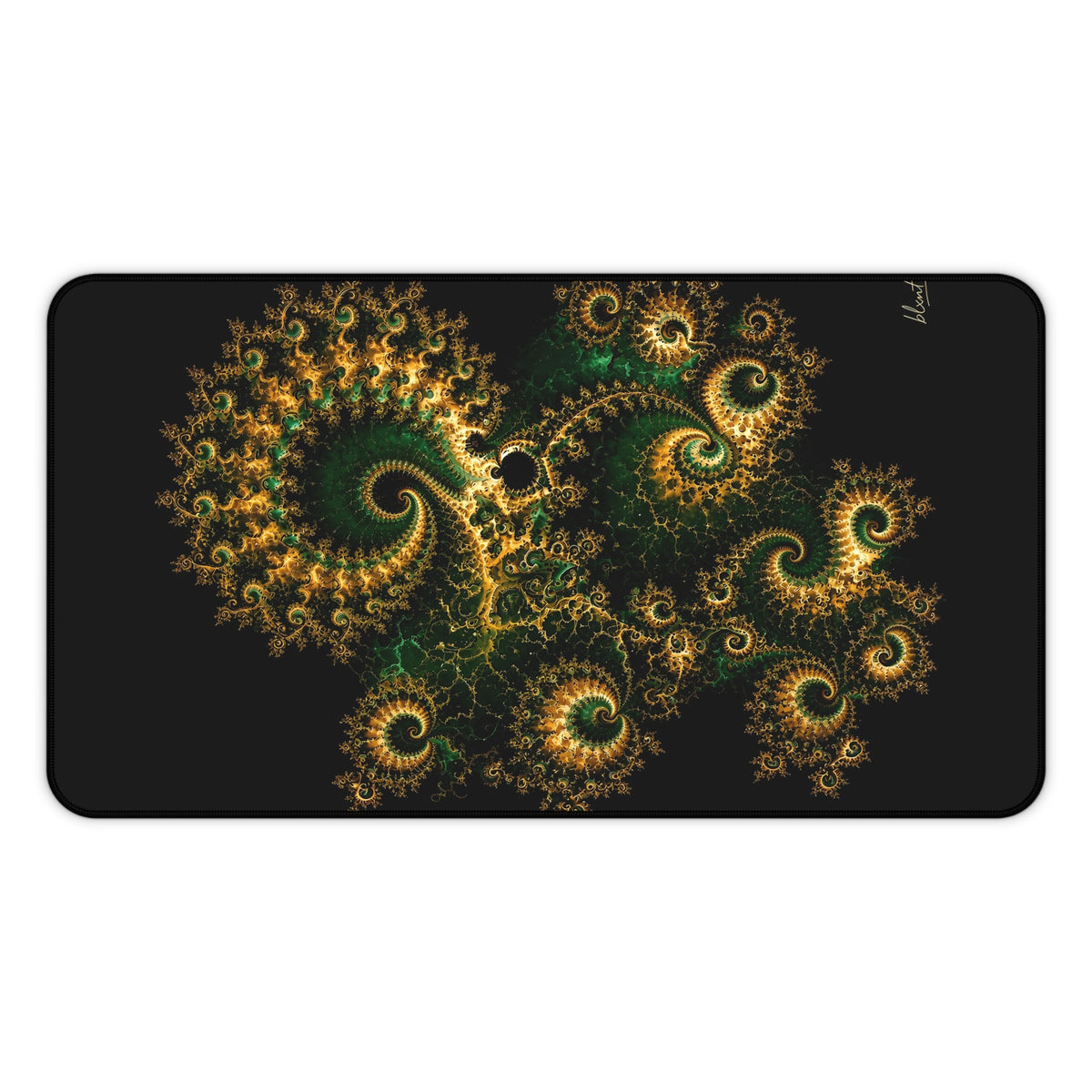 Copper Infinity - Emerald & Gold Desk Mat