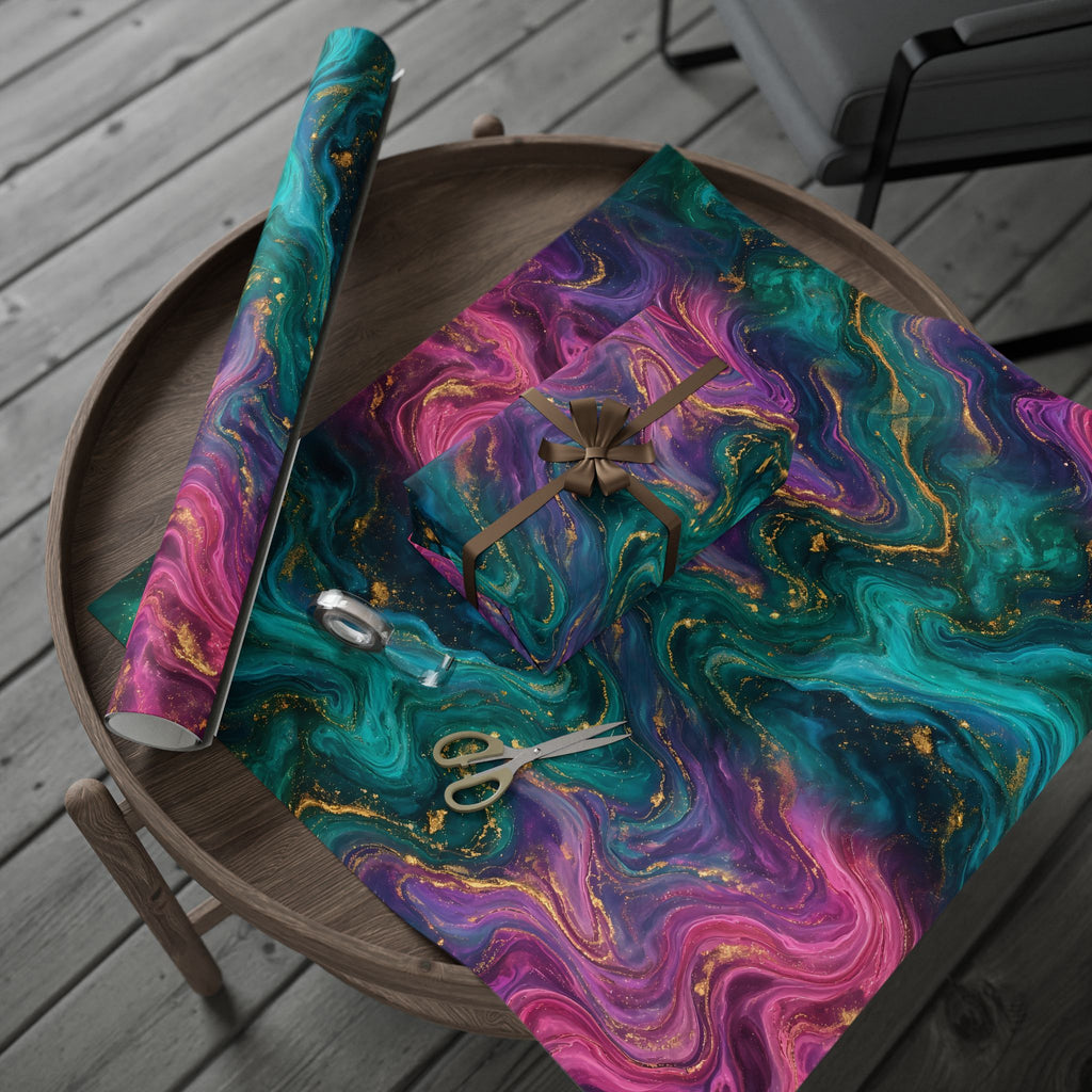 Aurora Marble Wrapping Paper