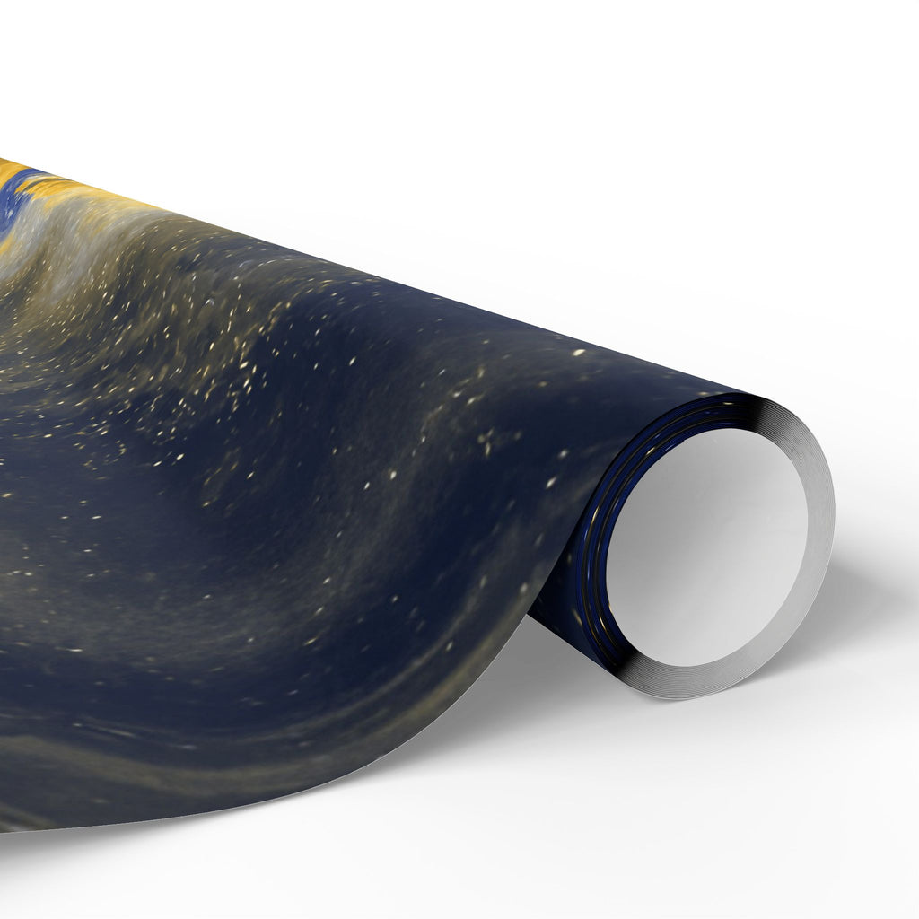 Geode Core - Mustard Navy Wrapping Paper