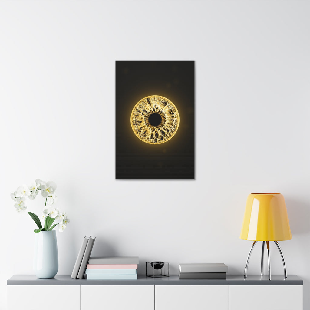 BLXNTT Iris – Lace Web Molten Gold Glossy Canvas