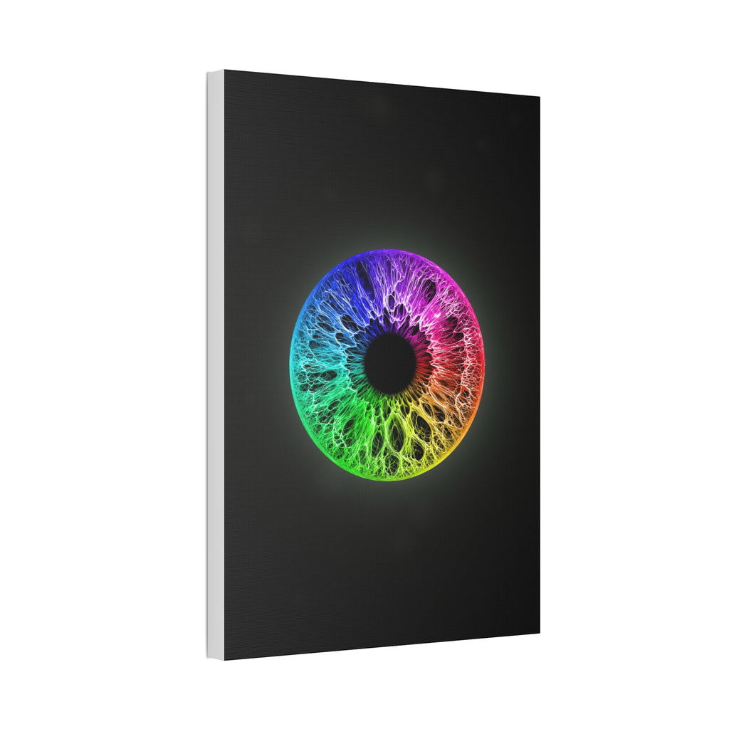BLXNTT Iris – Lace Web Rainbow Sectors Glossy Canvas