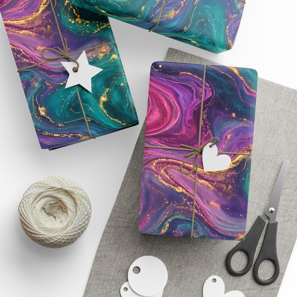 Aurora Marble Wrapping Paper