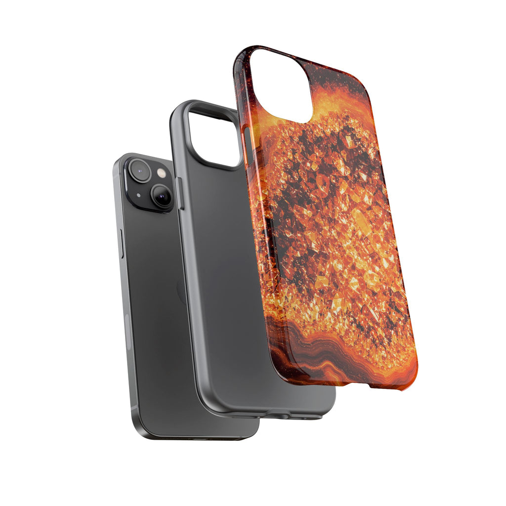 Geode Core - Molten Lava Phone Case