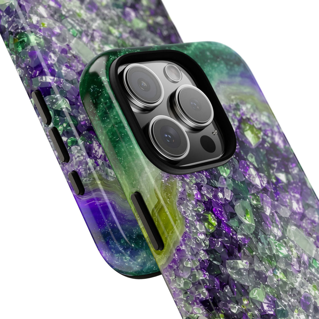 Geode Core - Ruby Emerald Phone Case