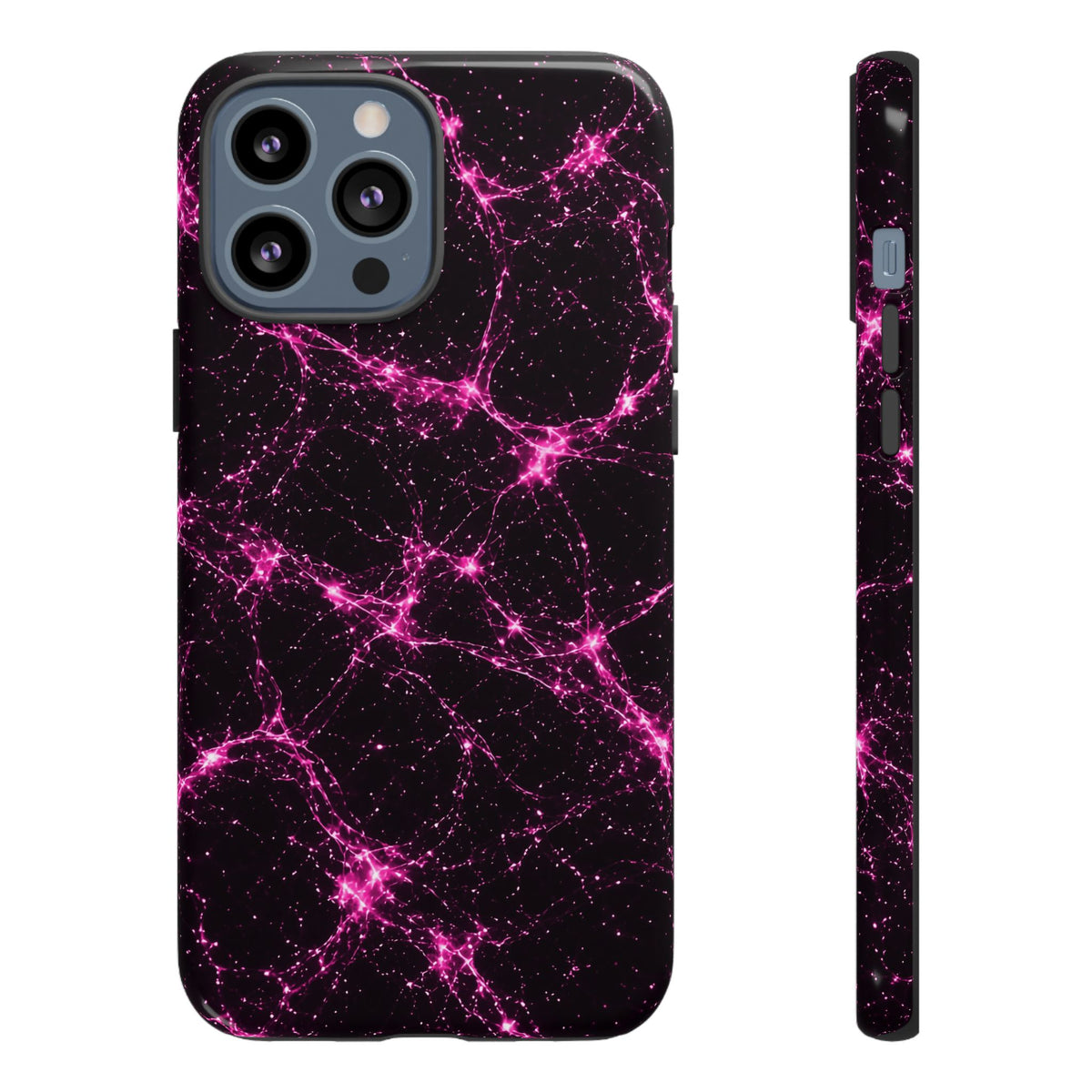 Neon Mycelium - Hot Pink Pulse Phone Case