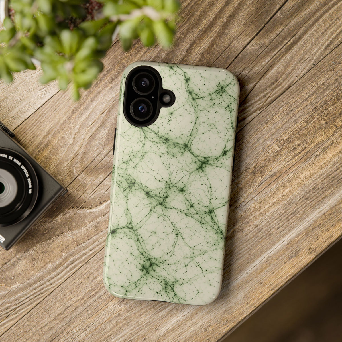 Neon Mycelium - Matcha Latte Phone Case