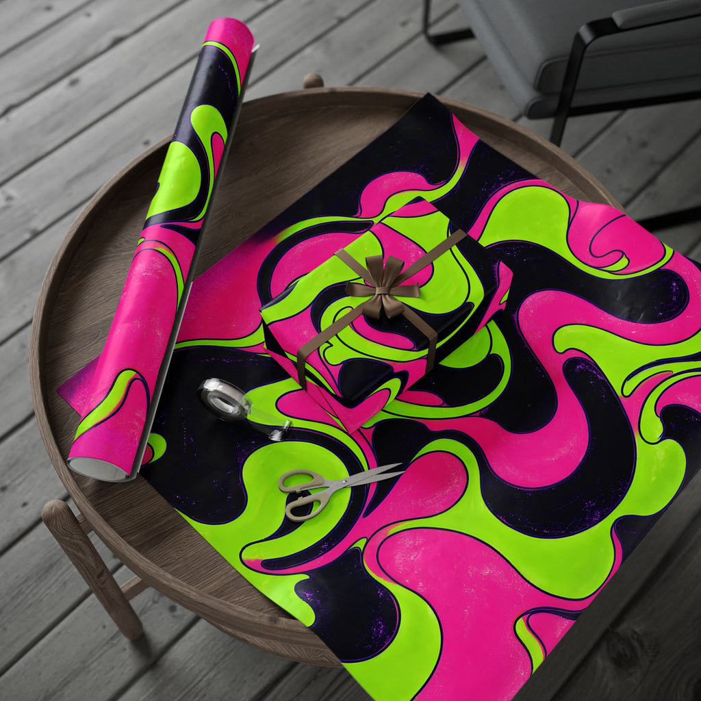 Fillmore Flow - Blacklight Wrapping Paper
