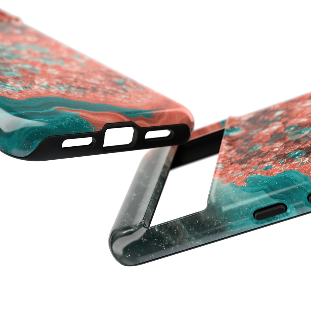 Geode Core - Coral Teal Phone Case