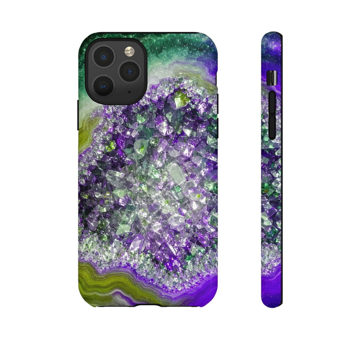 Geode Core - Ruby Emerald Phone Case
