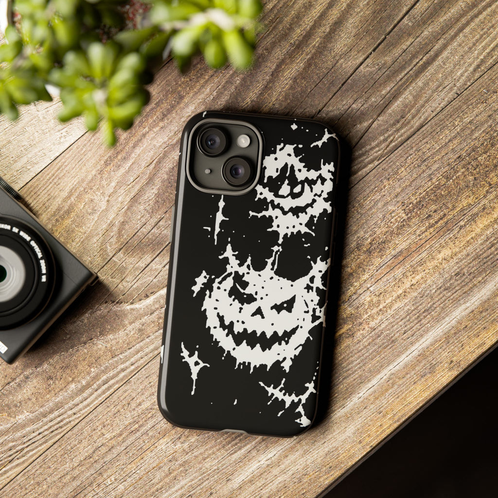 White Spiderweb Pumpkin Phone Case