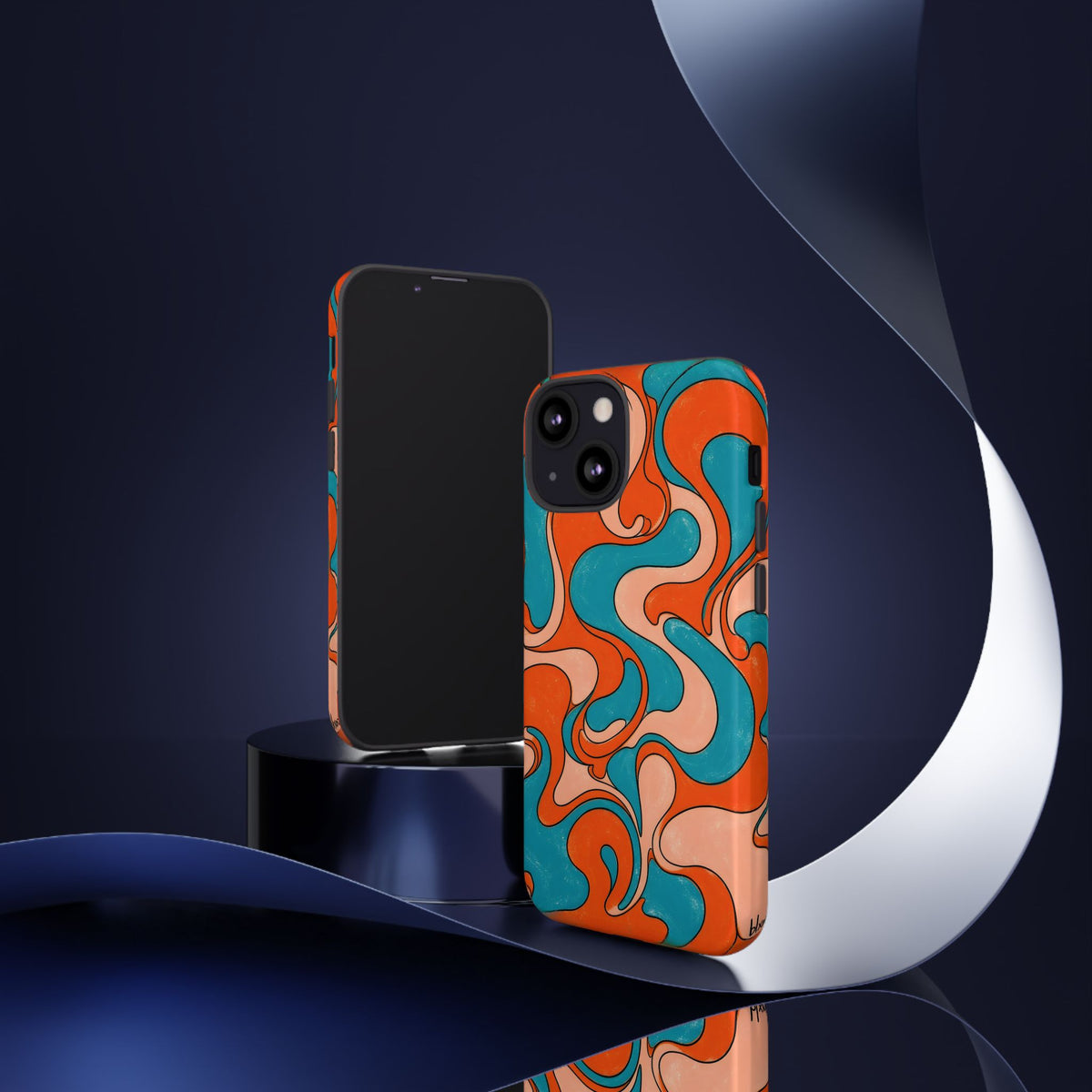 Fillmore Flow - Blood Orange & Teal Phone Case