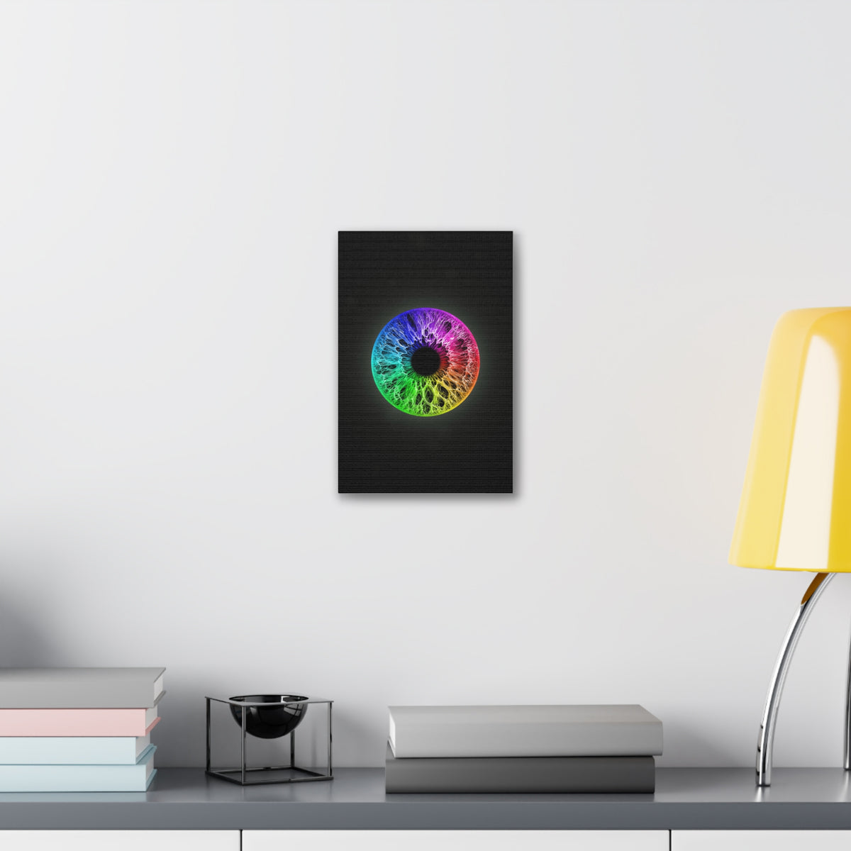 BLXNTT Iris – Lace Web Rainbow Sectors Glossy Canvas