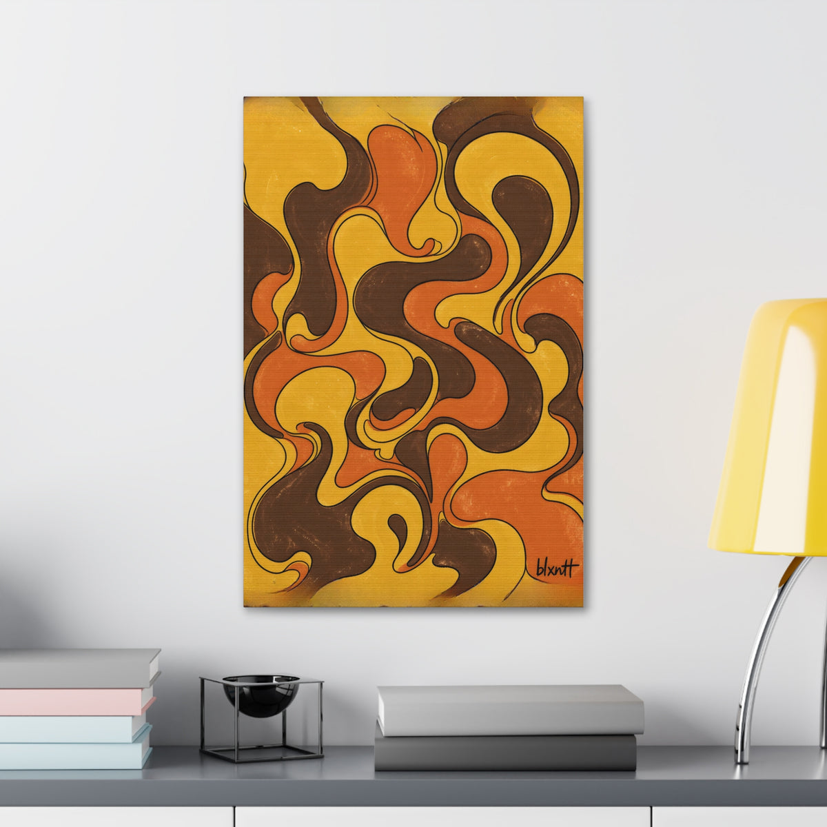 Fillmore Flow - 70s Retro Glossy Canvas