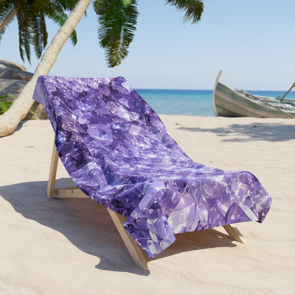 Geode Core - Lilac Dream Beach Towel