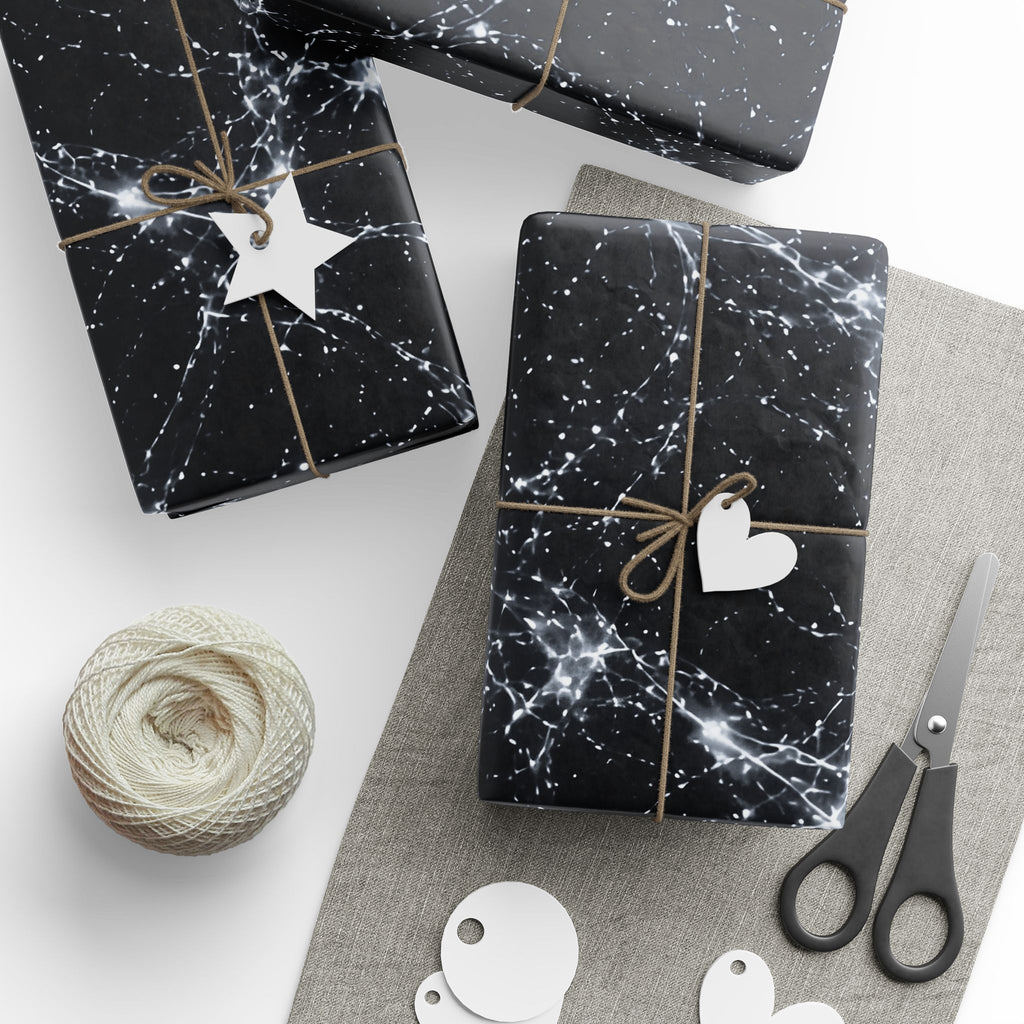 Neon Mycelium - Silver Ghost Wrapping Paper