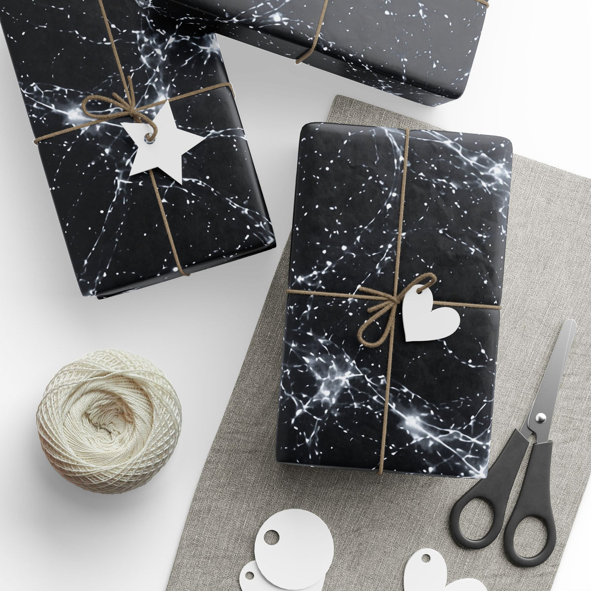 Neon Mycelium - Silver Ghost Wrapping Paper