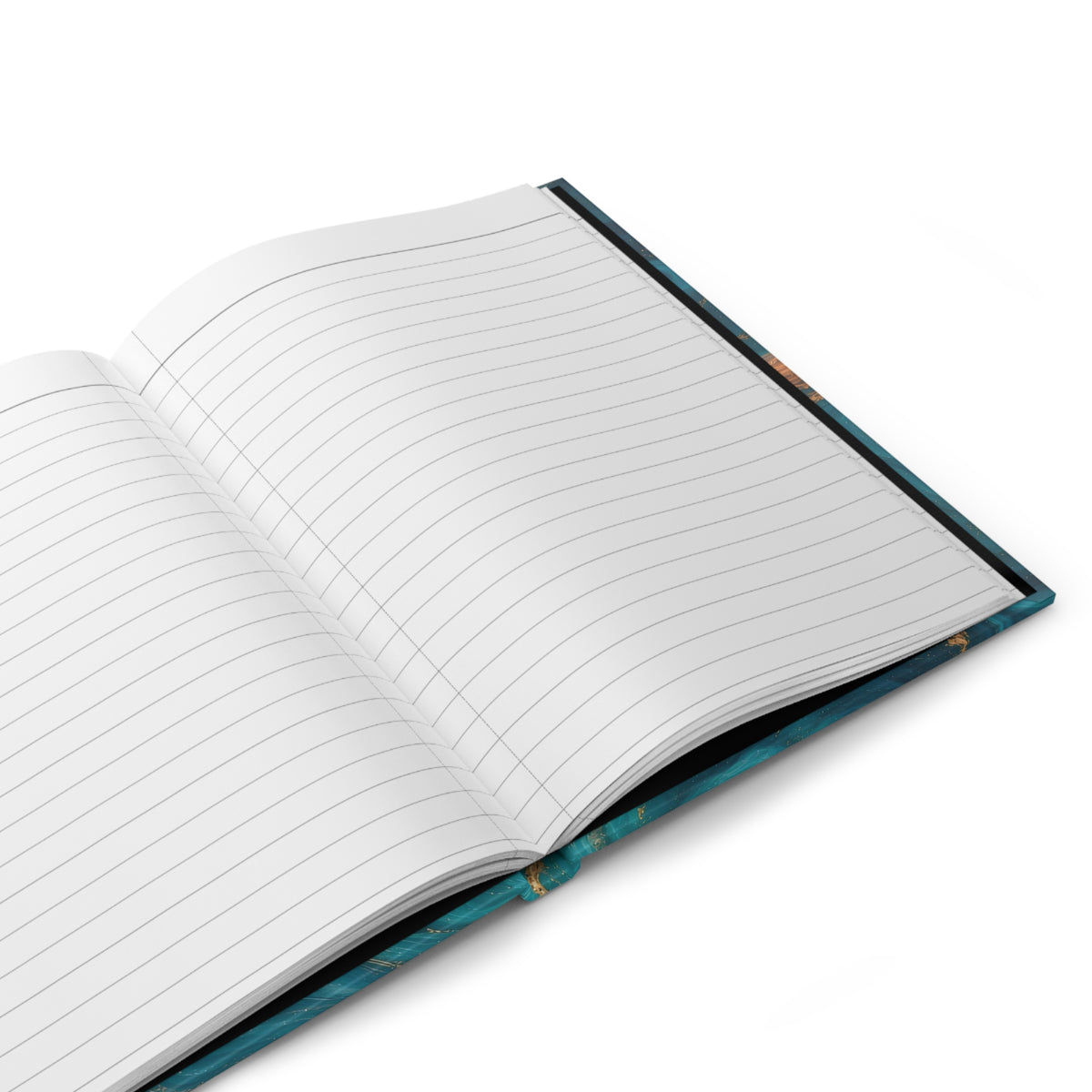 Turquoise & Copper Marble Hardcover Journal