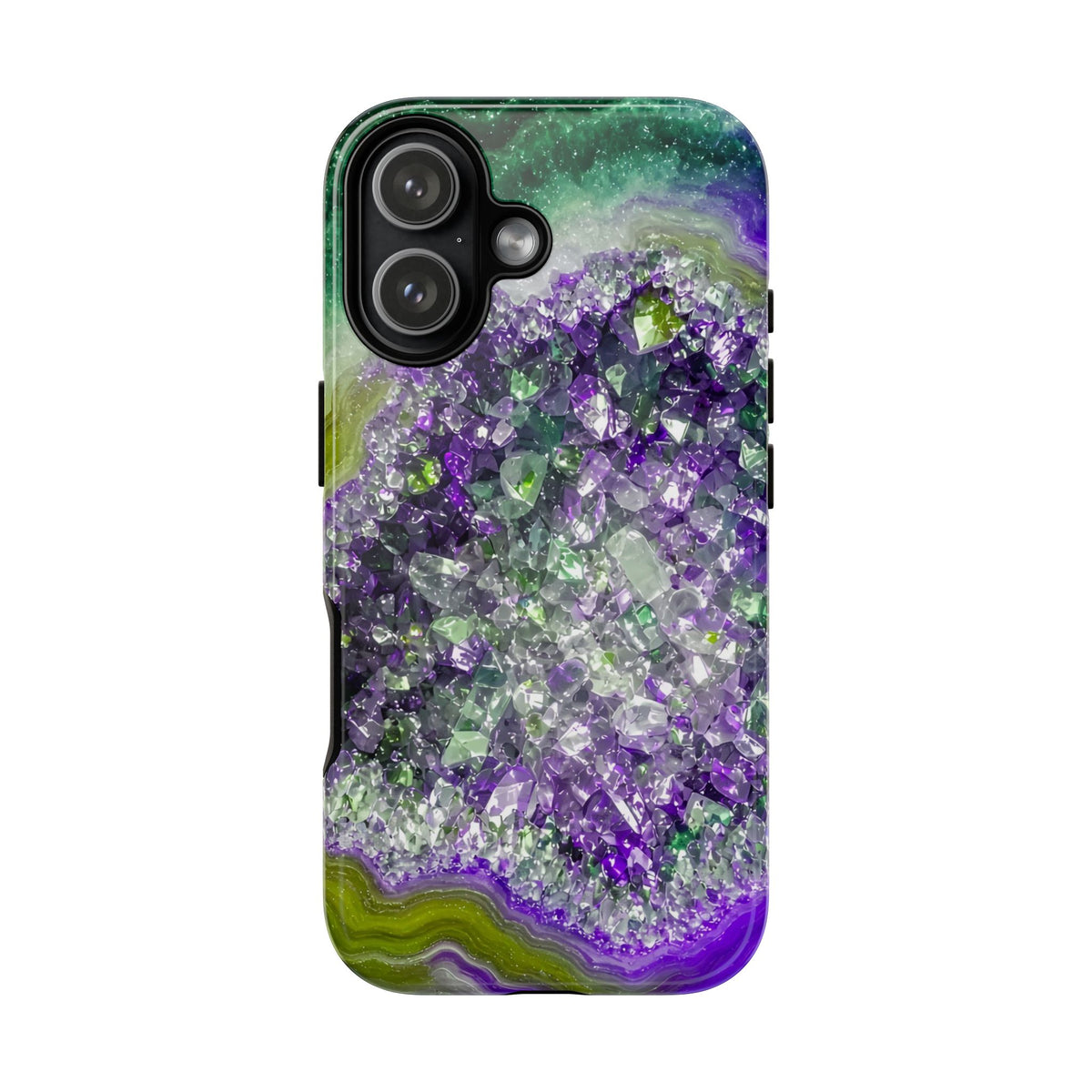 Geode Core - Ruby Emerald Phone Case