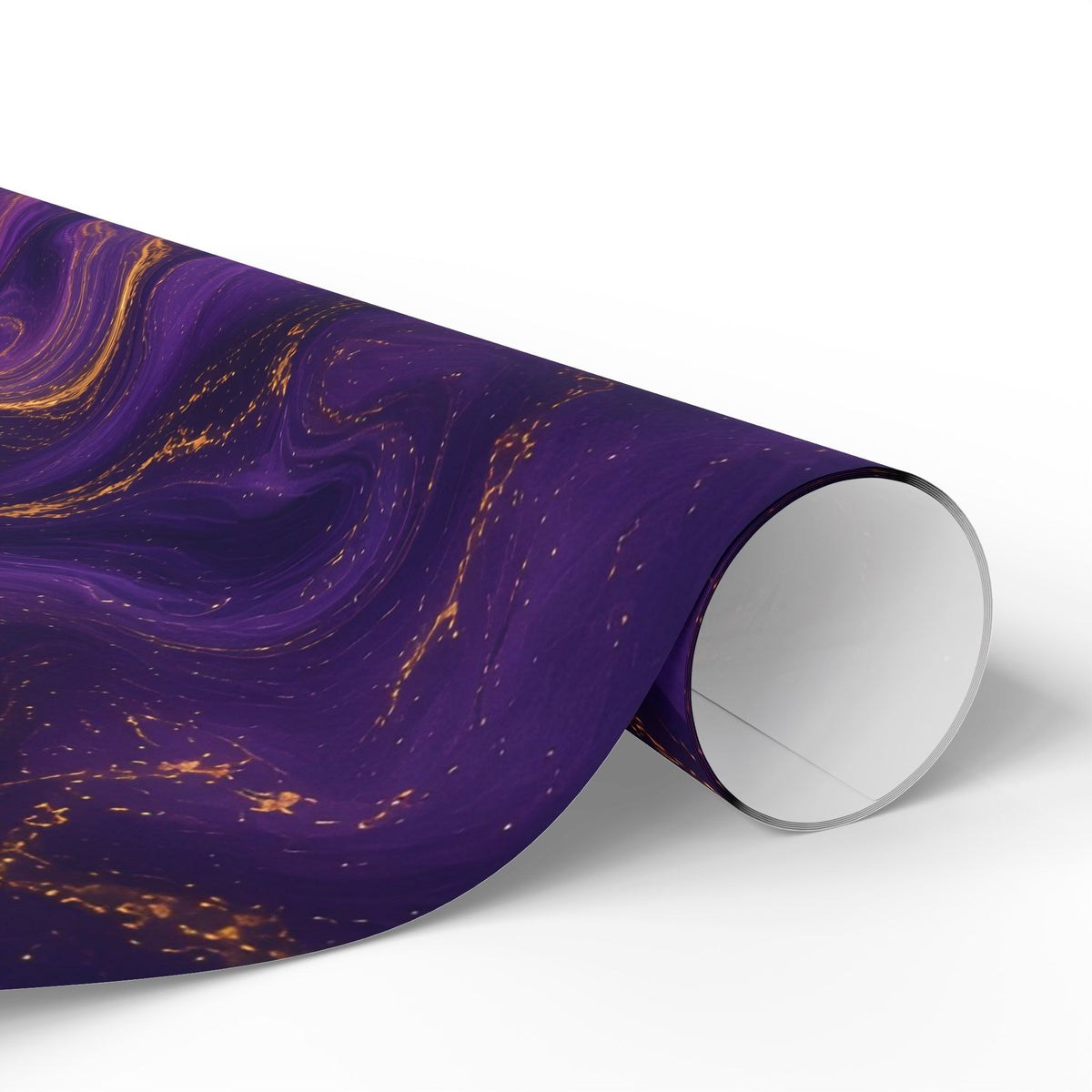 Royal Purple Marble Wrapping Paper