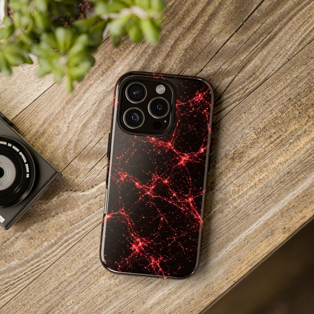 Neon Mycelium - Blood Moon Phone Case