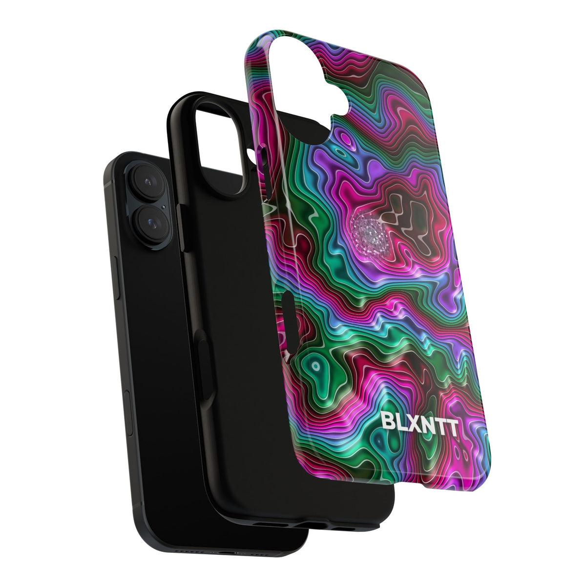 Neon Agate Phone Case