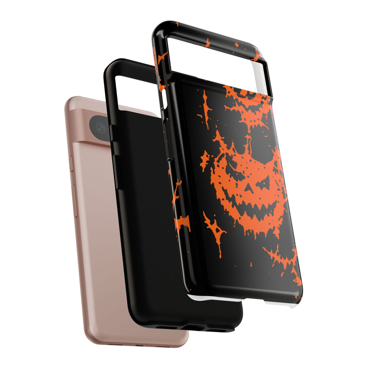 Orange Spiderweb Pumpkin Phone Case
