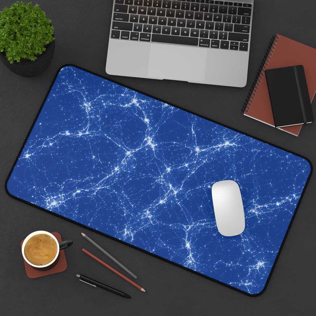 Neon Mycelium - Blueprint Desk Mat