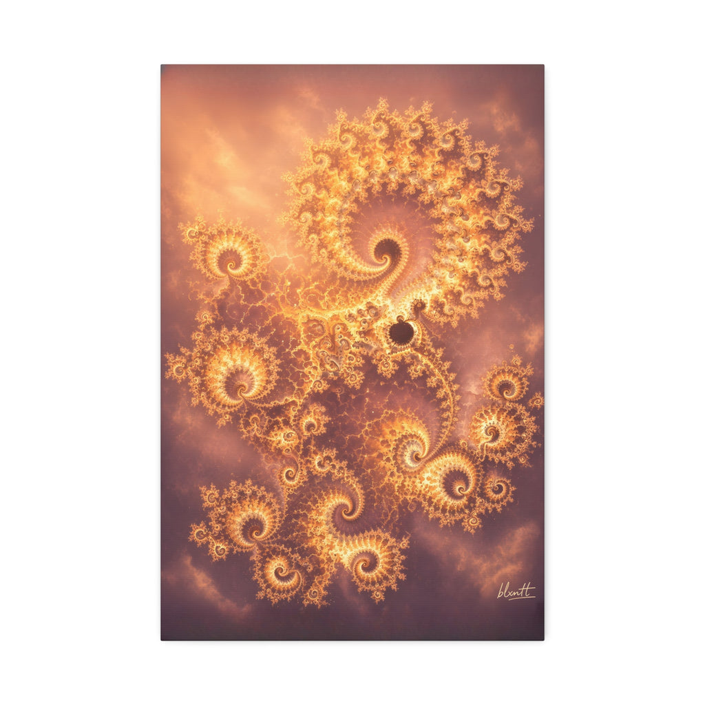 Copper Infinity - Golden Hour Glossy Canvas