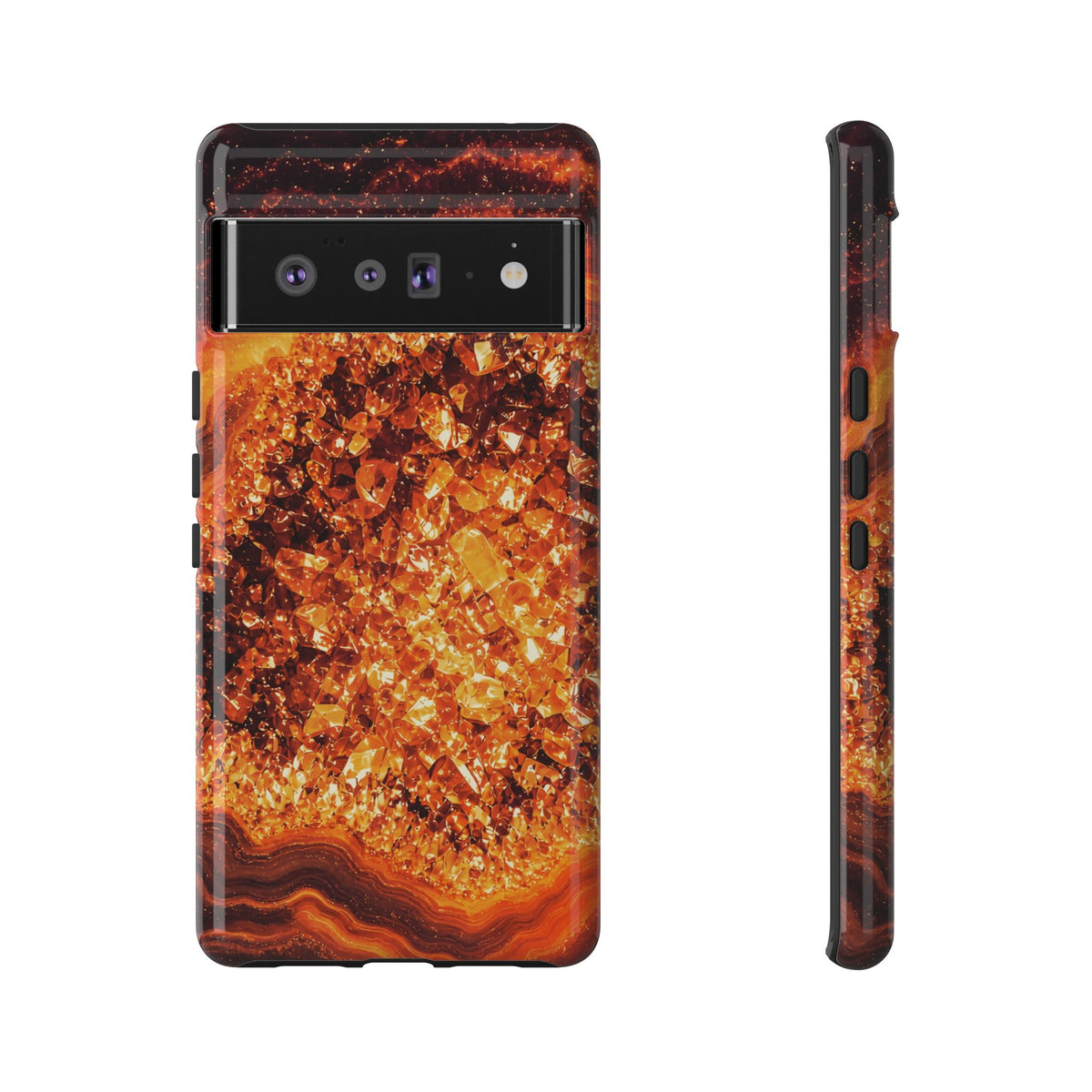 Geode Core - Molten Lava Phone Case