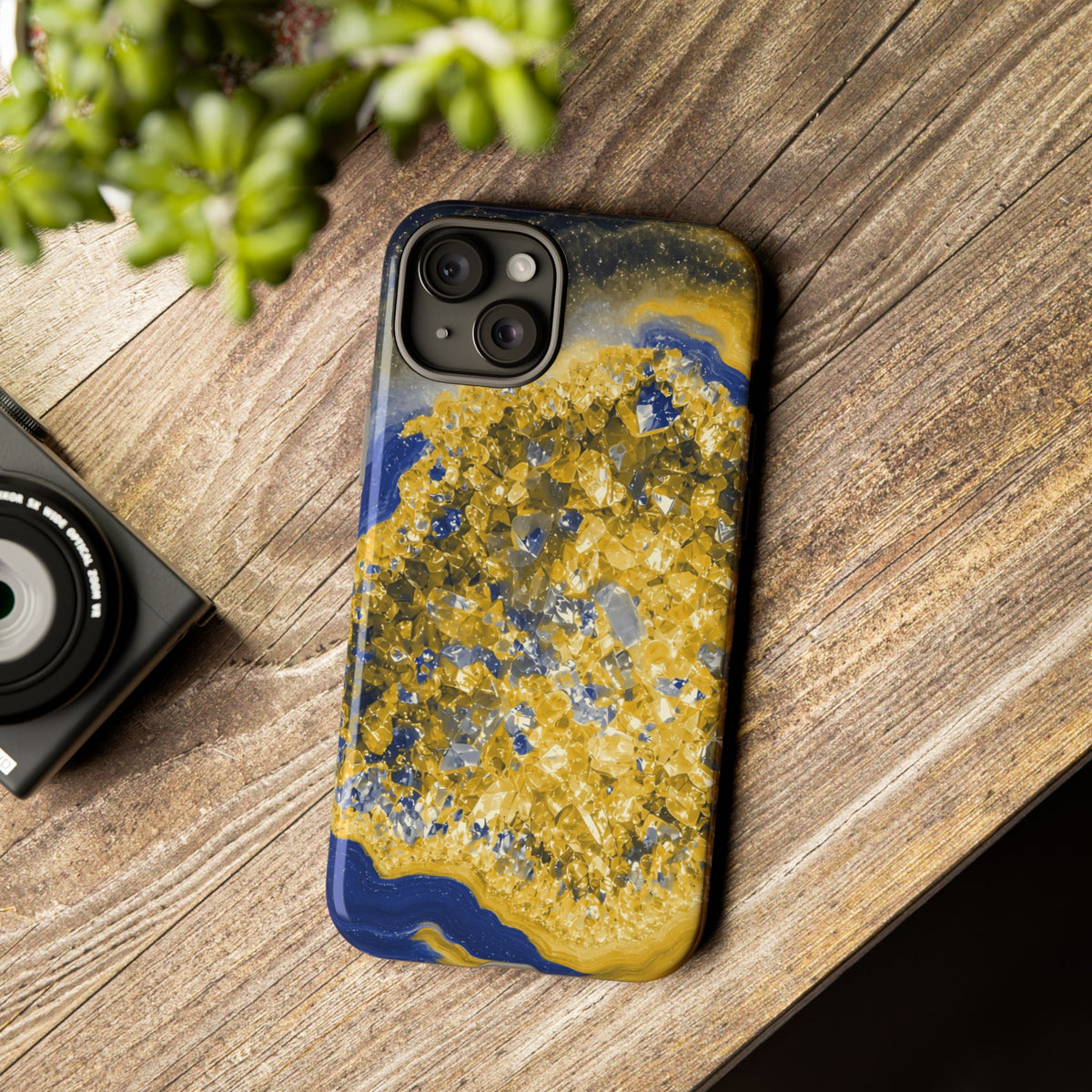 Geode Core - Mustard Navy Phone Case