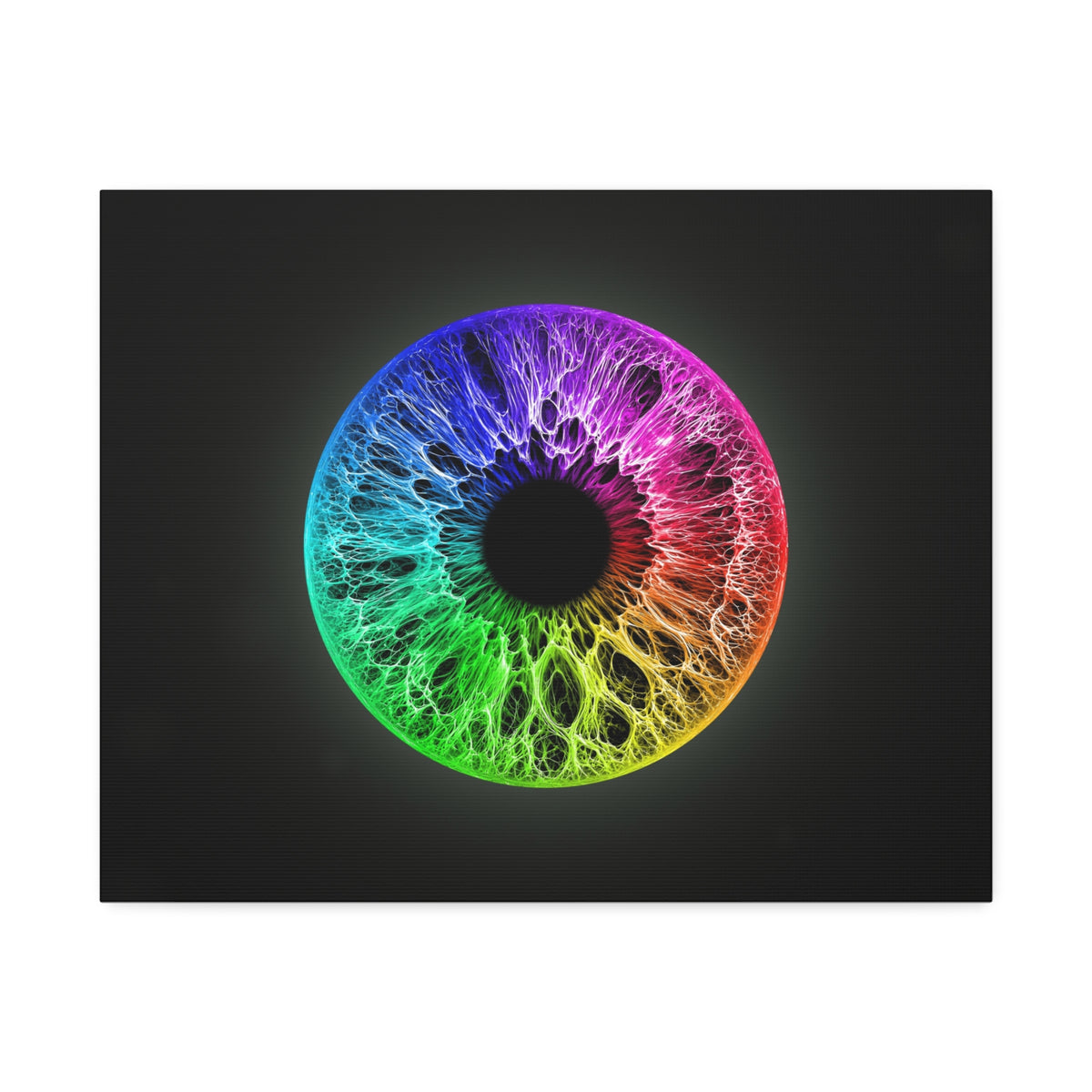 BLXNTT Iris – Lace Web Rainbow Sectors Glossy Canvas