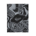 Black & Silver Trippy Football Blanket