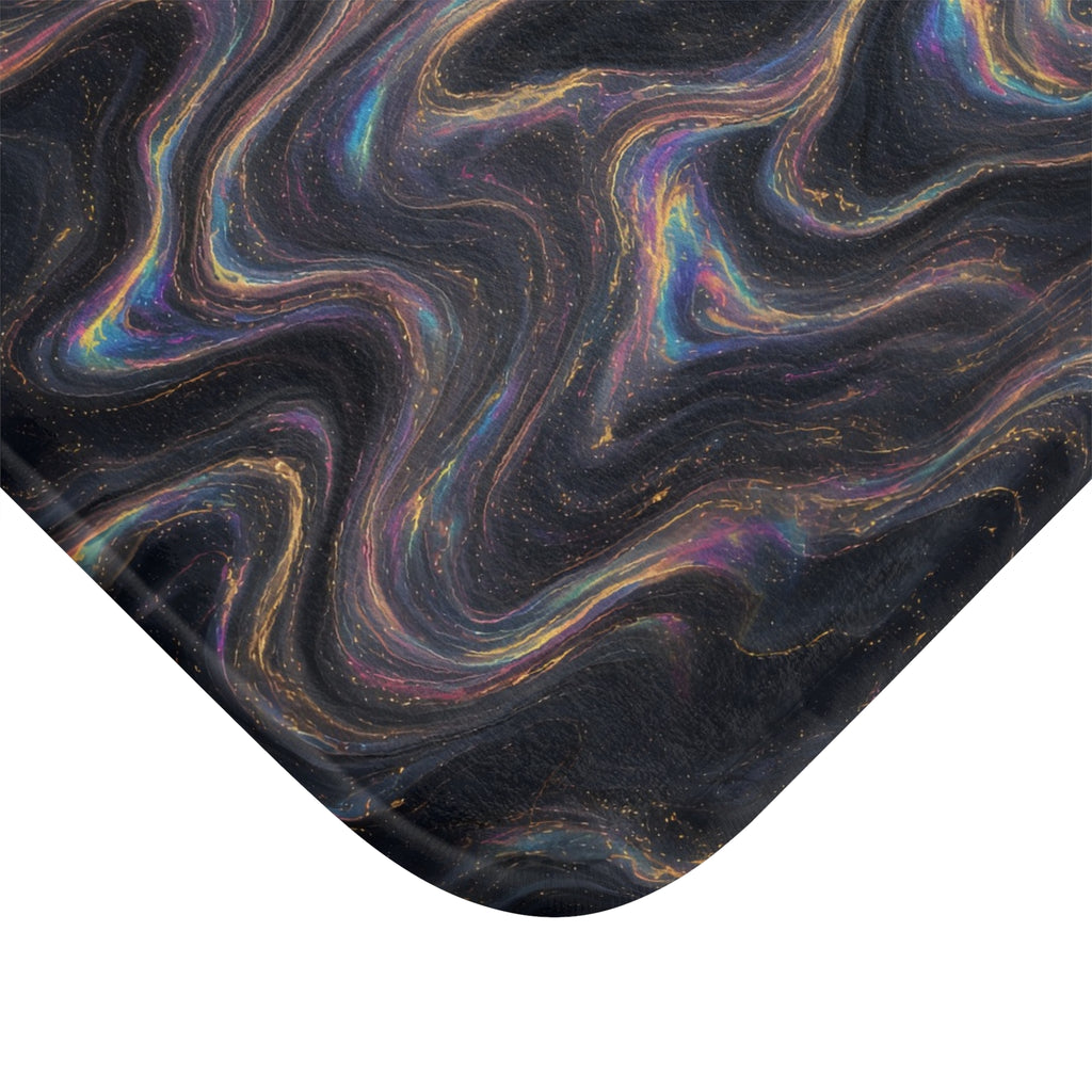 Galaxy Iridescent Marble Bath Mat