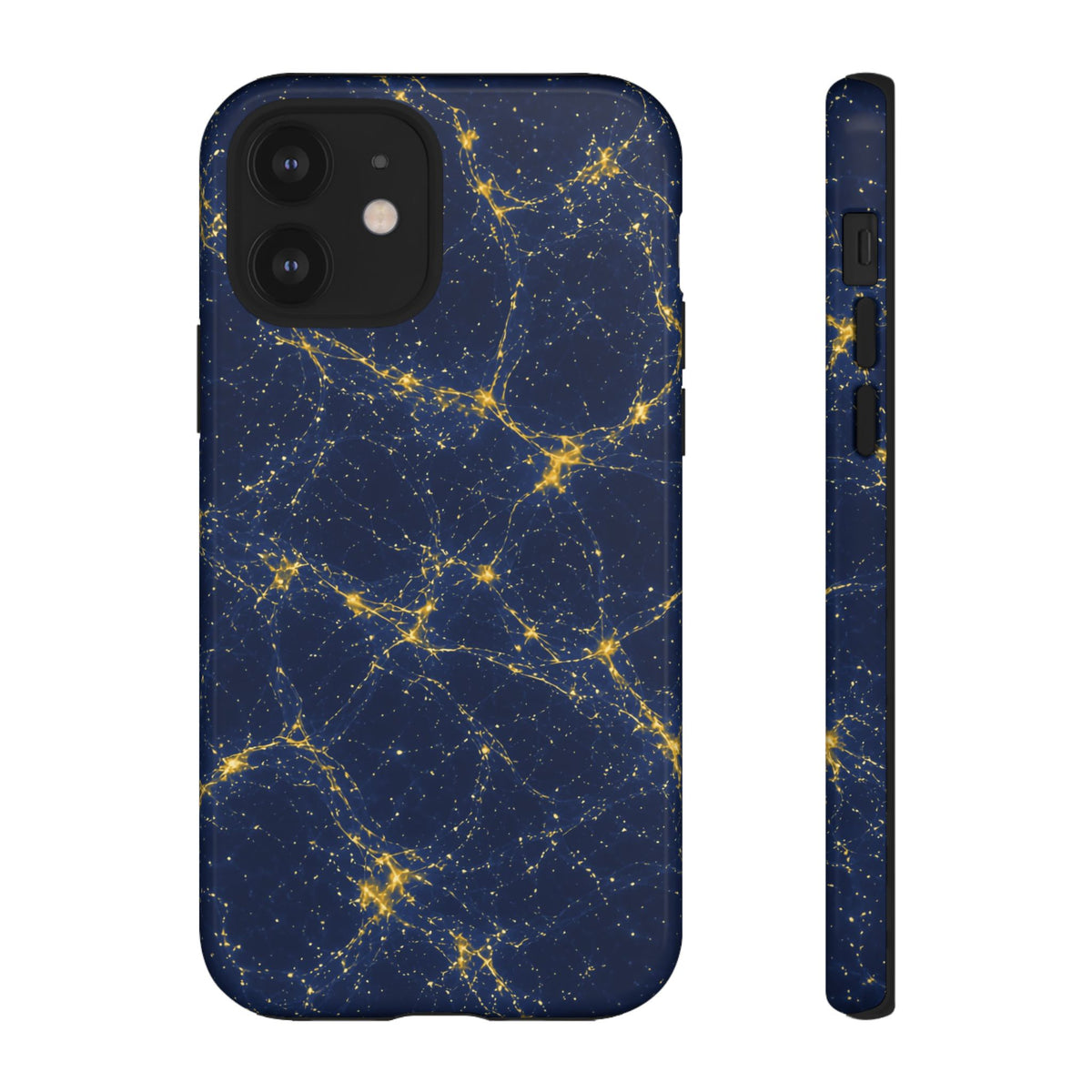 Neon Mycelium - Mustard Navy Phone Case