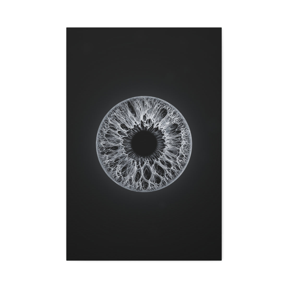 BLXNTT Iris – Lace Web Gray Glossy Canvas