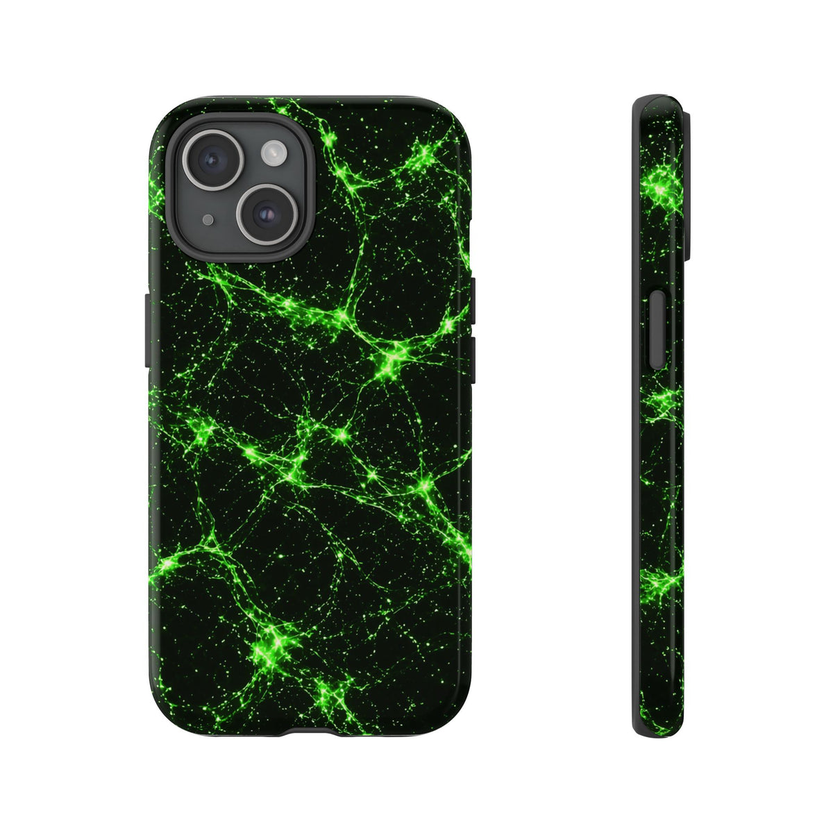 Neon Mycelium - Toxic Lime Phone Case