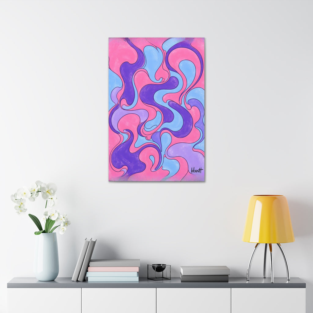 Fillmore Flow - Cotton Candy Glossy Canvas