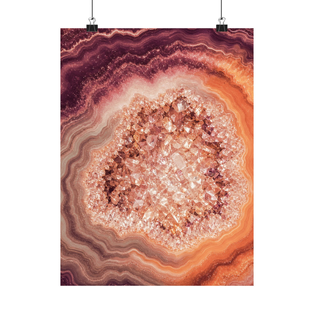 Geode Core - Peach Sorbet Poster