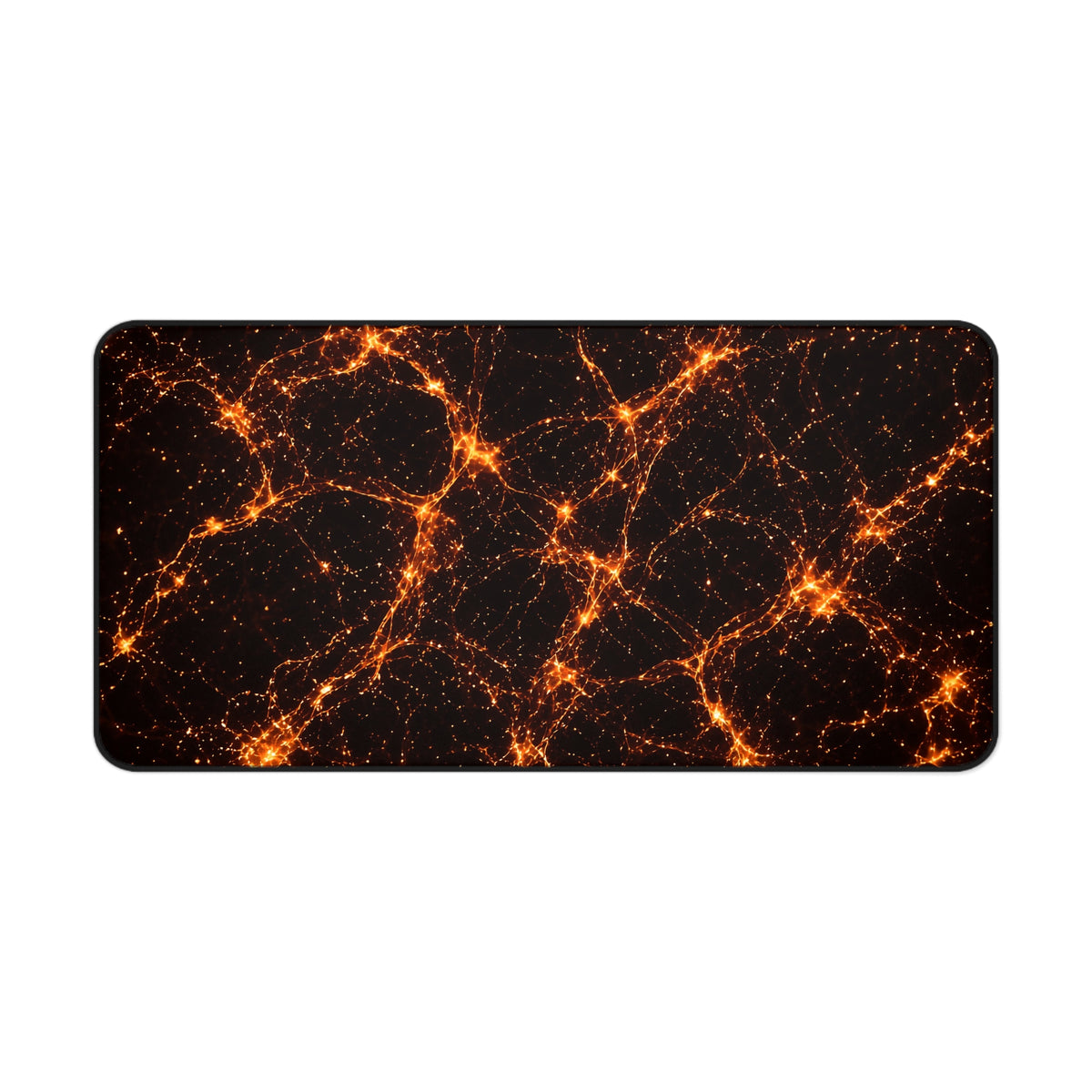 Neon Mycelium - Solar Flare Desk Mat