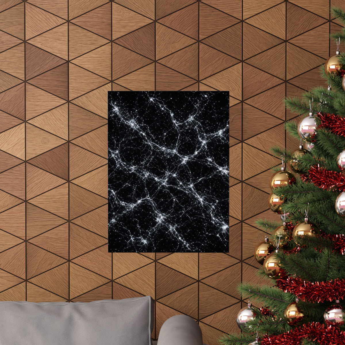 Neon Mycelium - Silver Ghost Poster