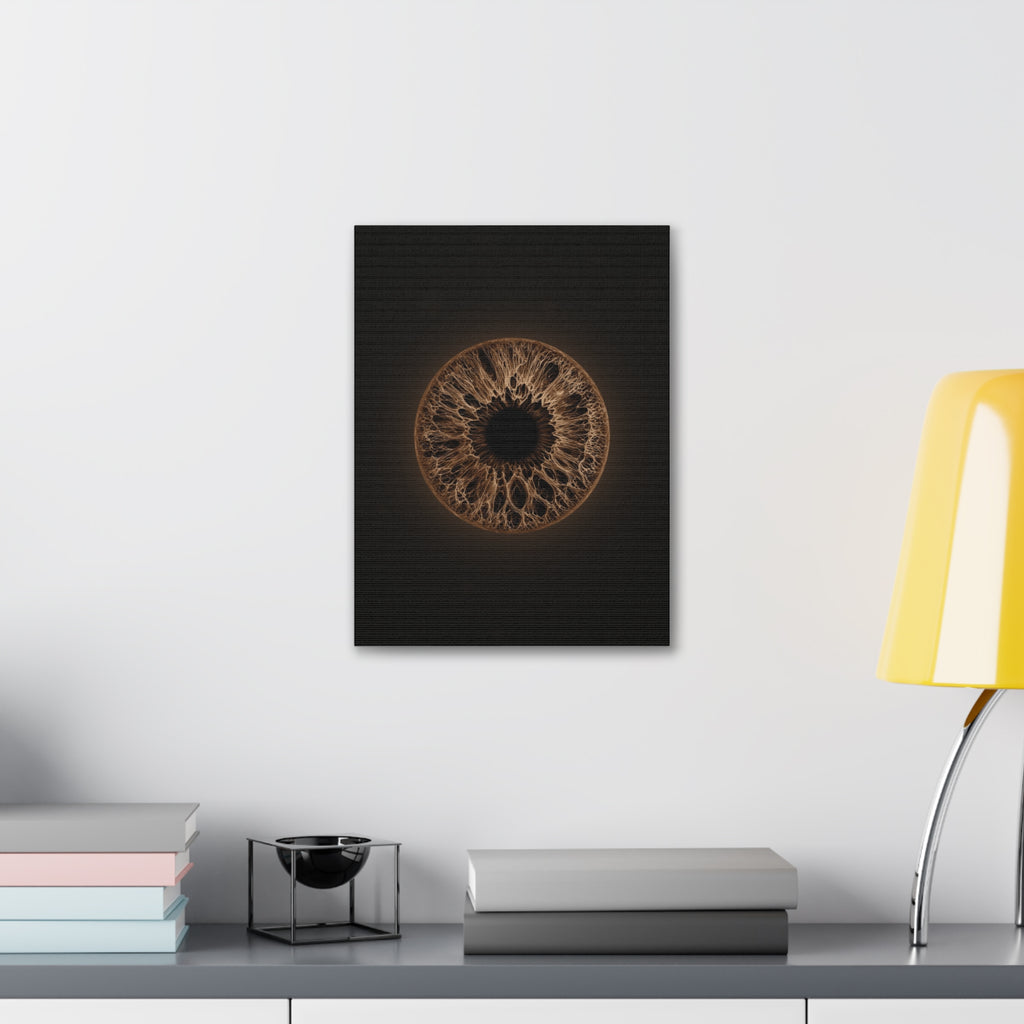 BLXNTT Iris – Lace Web Dark Brown Glossy Canvas