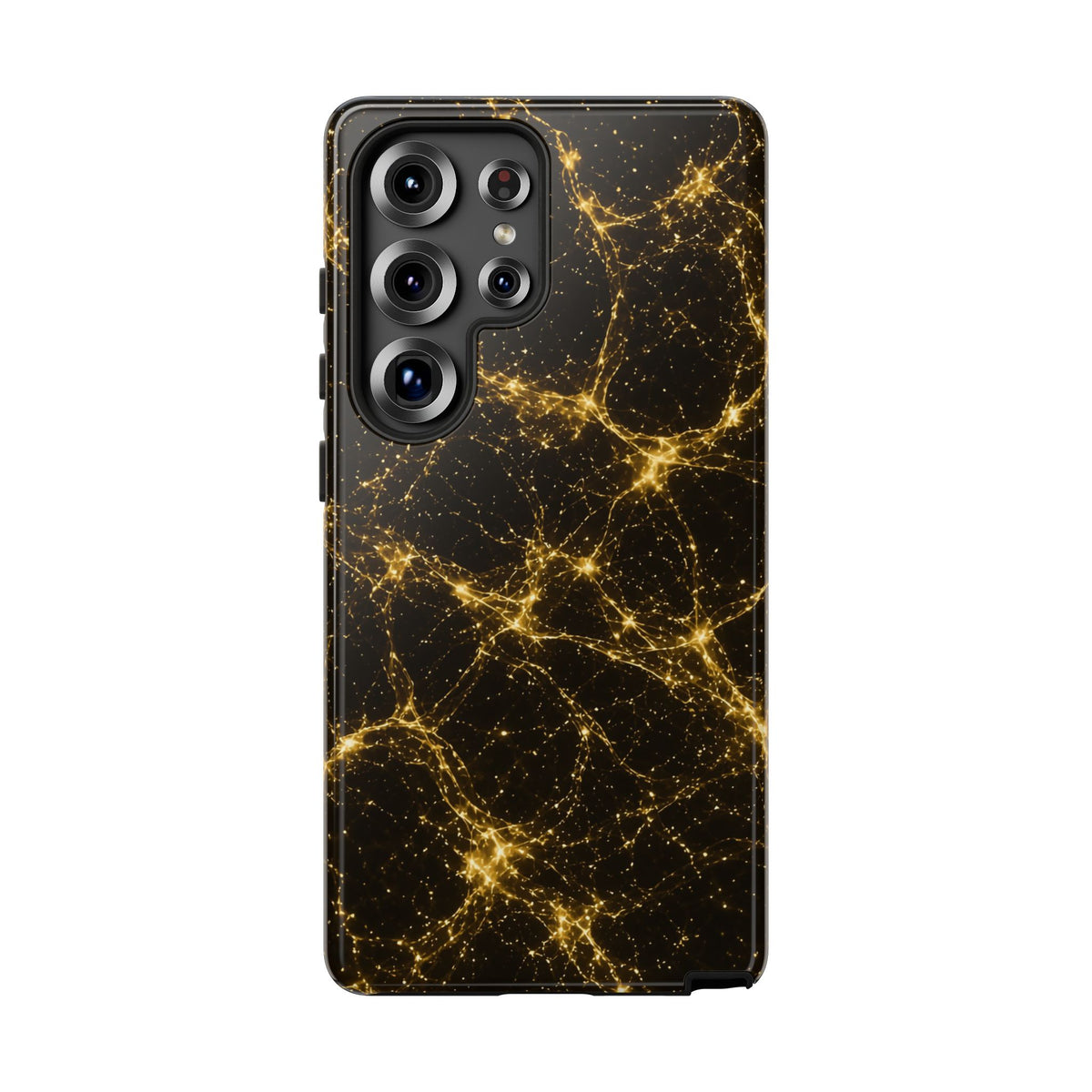 Neon Mycelium - Gold Filigree Phone Case