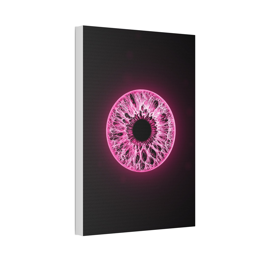 BLXNTT Iris – Lace Web Neon Pink Glossy Canvas