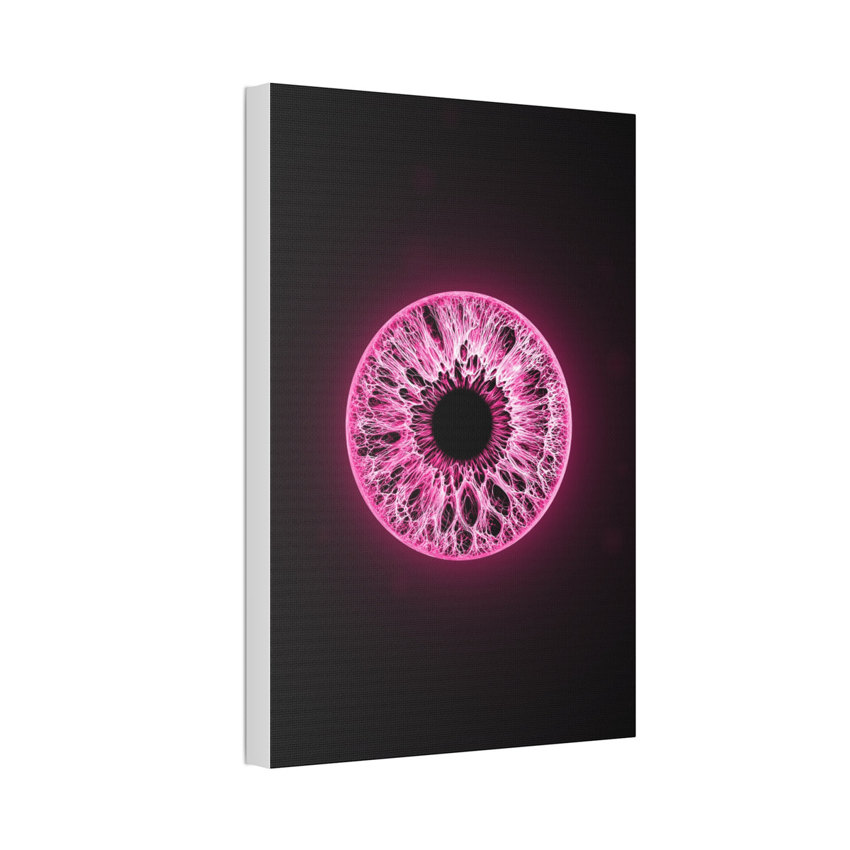 BLXNTT Iris – Lace Web Neon Pink Glossy Canvas