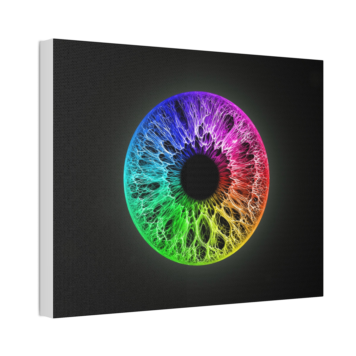 BLXNTT Iris – Lace Web Rainbow Sectors Glossy Canvas