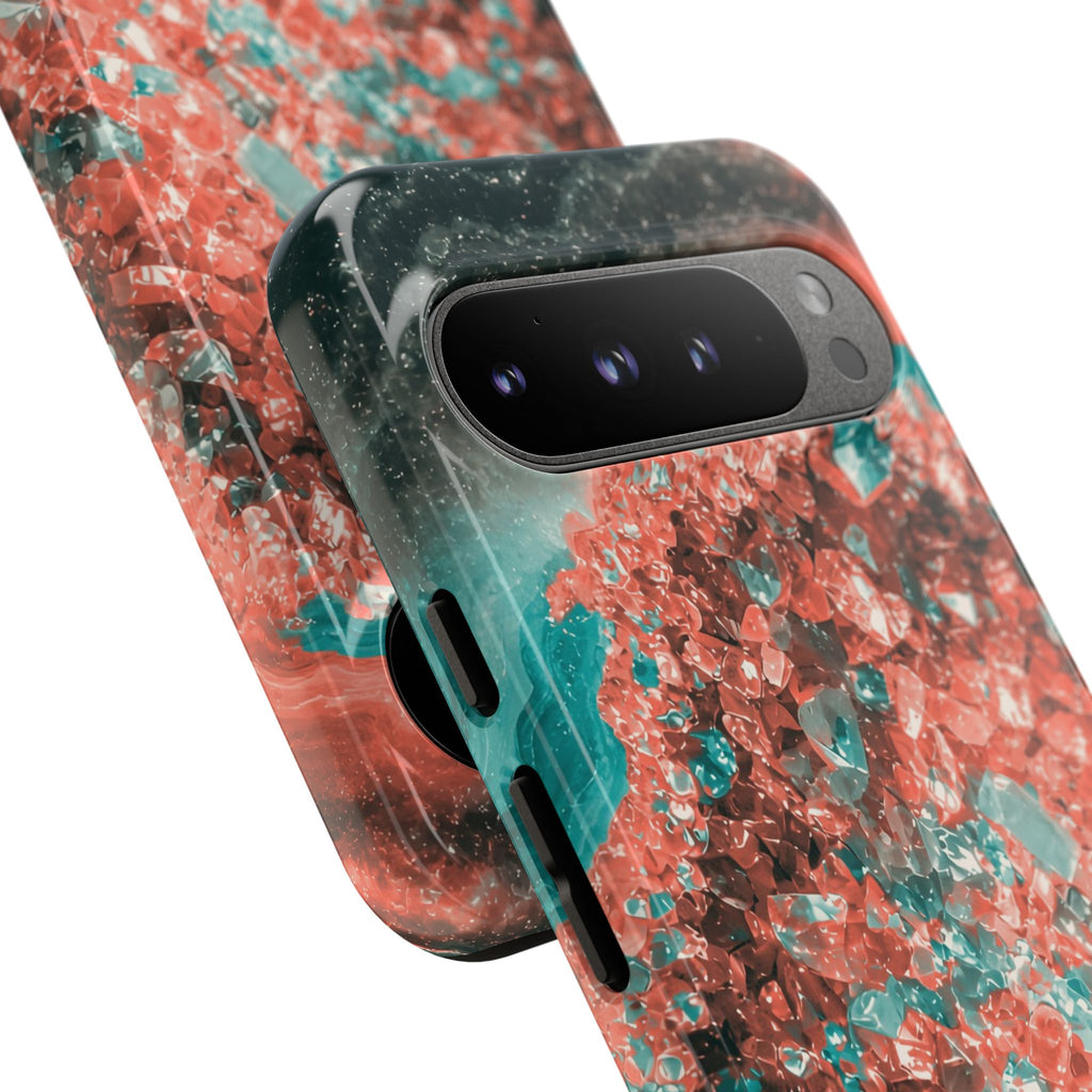 Geode Core - Coral Teal Phone Case