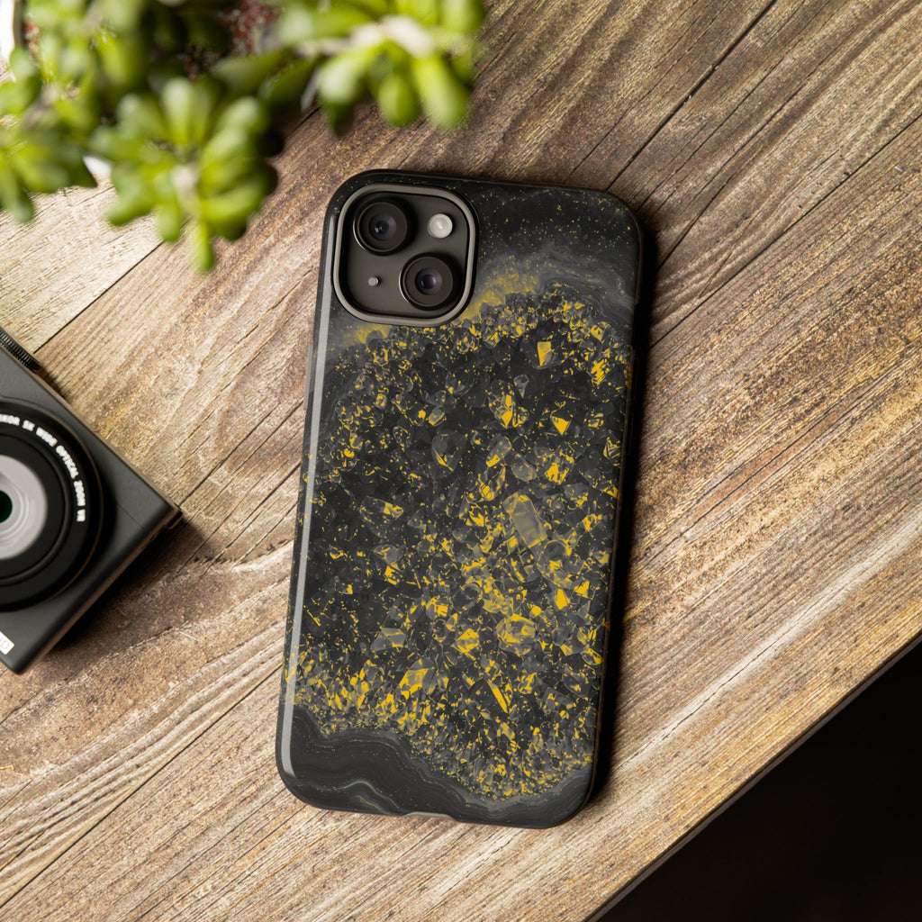 Geode Core - Mono Gold Spark Phone Case